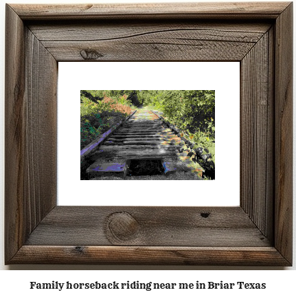 family horseback riding near me in Briar, Texas